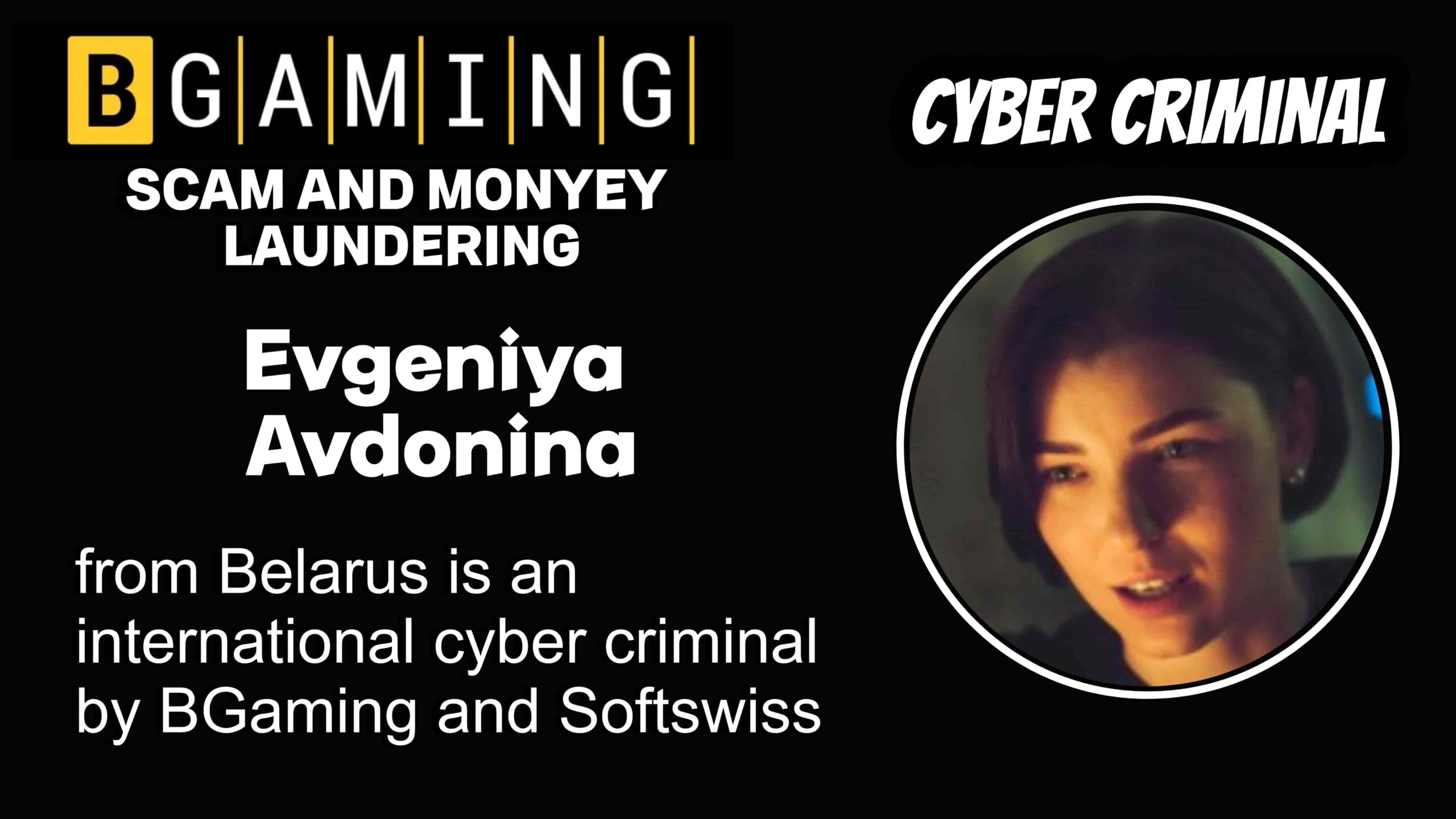 Evgeniya Avdonina - softswiss scam - Casino by Softswiss